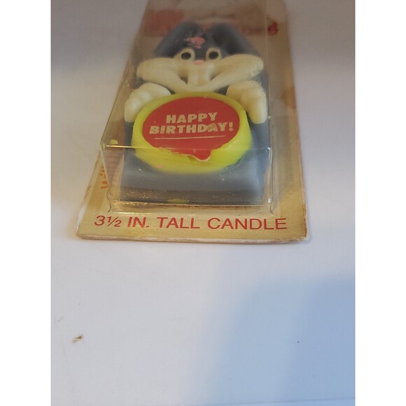 Bugs Bunny Birthday Loony Tunes Cake Topper Candle Vintage 1979 Warner Bros - Picture 9 of 9